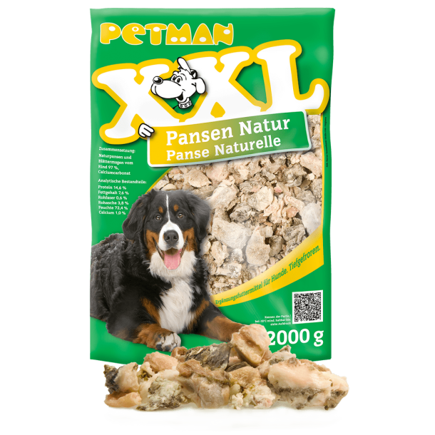 Petman oksekallun natur xxl 2 kg 5 stk