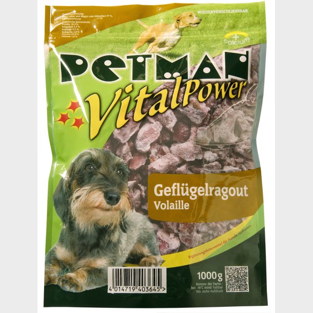 Petman kylling med indmad 1000 gram 8 stk