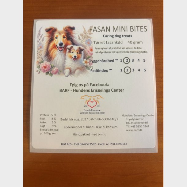 Fasan mini bites 40 gram - pr�vepose