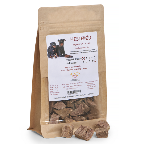 Hestekd frysetrret 50 gram