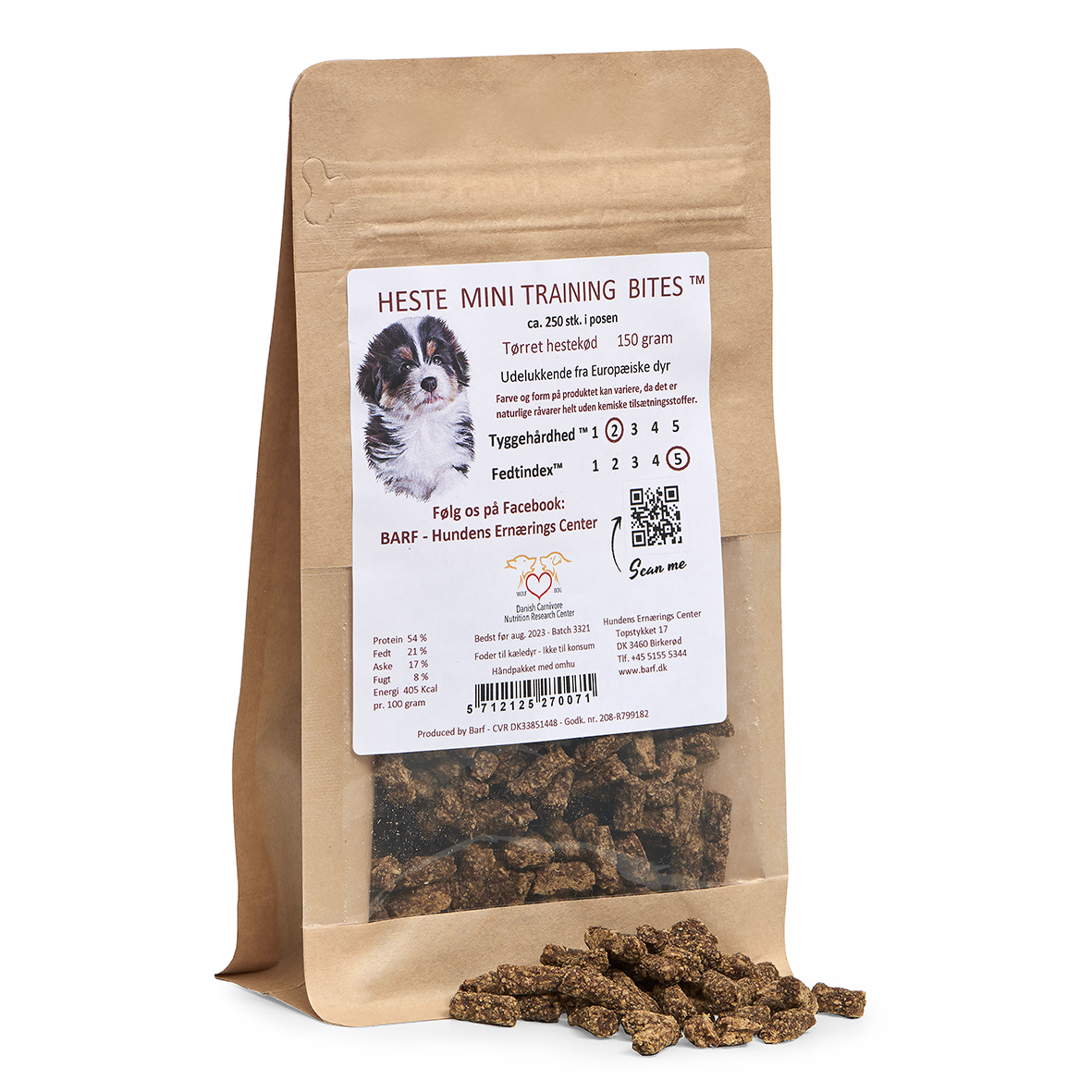 Heste mini trainings bites 150 gram - Hest - Barf.dk og Carnitreats.dk
