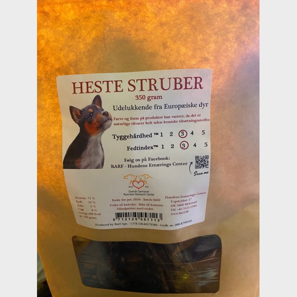 Heste struber 350 gram