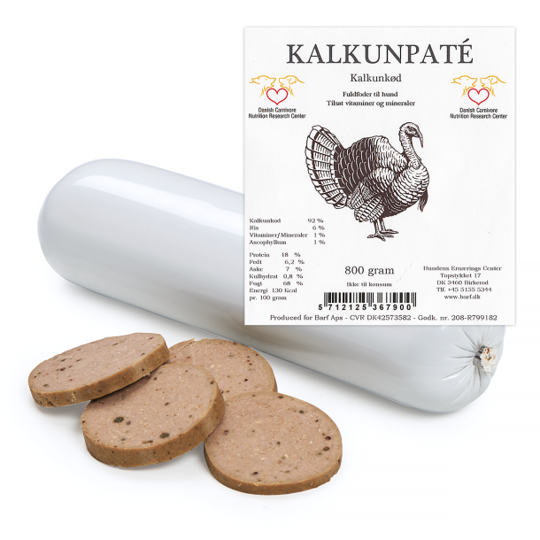 Kalkun pat 800 gram - 10 stk