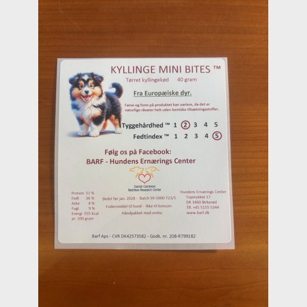 Kyllinge mini bites 40 gram - pr�vepose