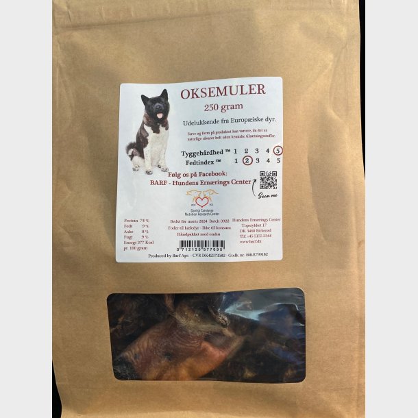 Okse muler 250 gram