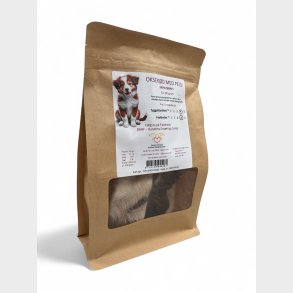 Oksekd med pels frysetrret ca. 80 gram