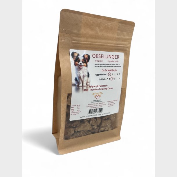 Okselunger frysetrret 50 gram
