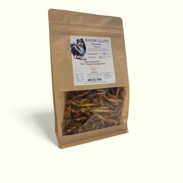 Razor clams eller knivmuslinger 100 gram