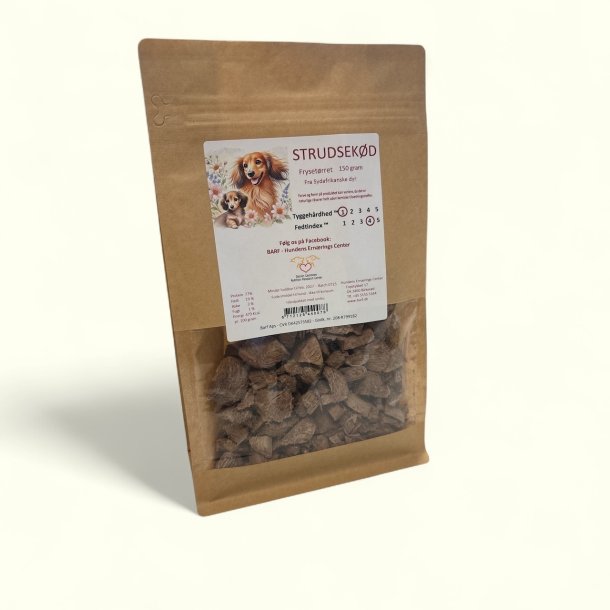 Strudsekd frysetrret 50 gram