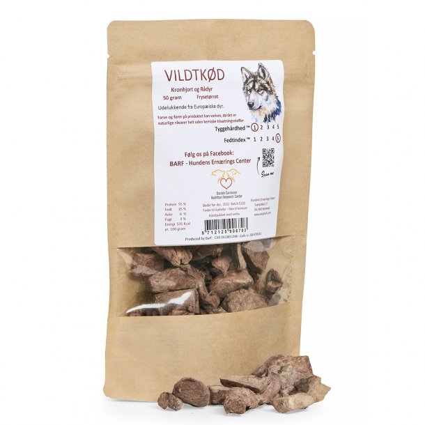 Vildt kd frysetrret 50 gram