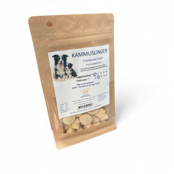 Kammuslinger frysetrrede 50 gram